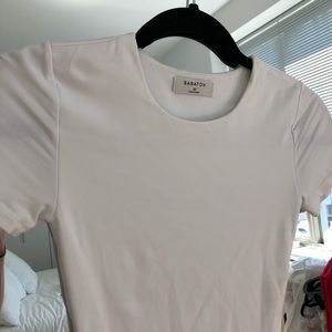 WHITE ARITZIA BABATON BODY SUIT 🤍